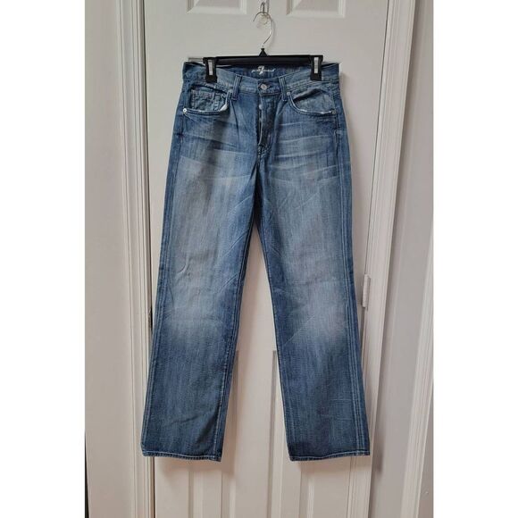 7 For All Mankind Relaxed Jeans 29X34 - Picture 2 of 8